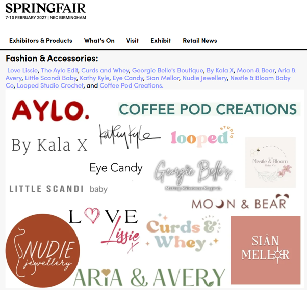 Nudie Jewellery Shortlisted for #SBS x Spring Fair 2027 Competition
