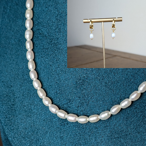 Perla Duo Earrings Set