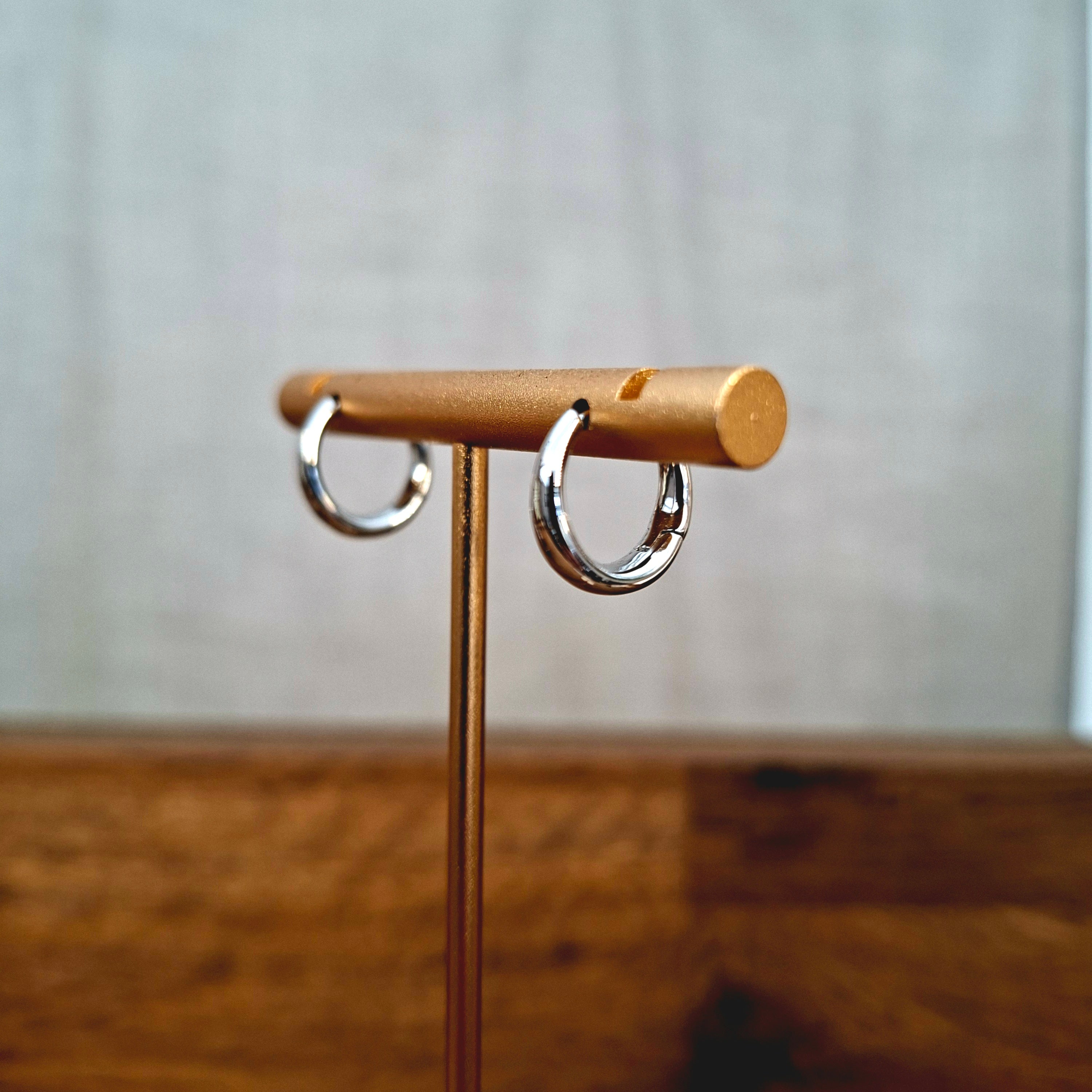 Bell Huggie Hoops